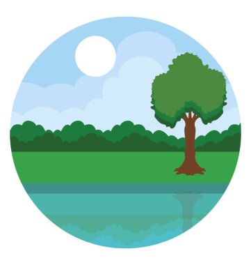 Doğa ve yeşil taze bir görünüm 