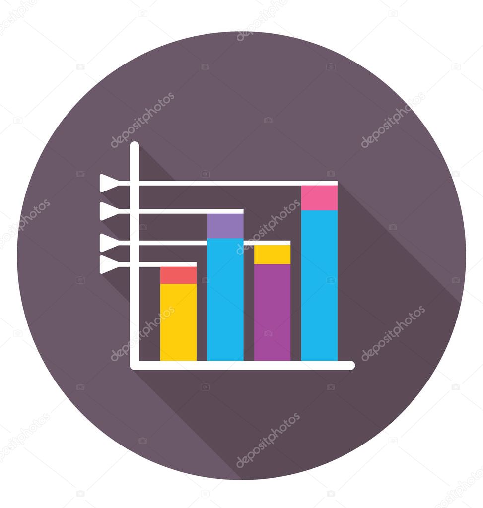 An infographic column bar chart with detailed information