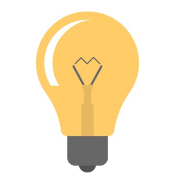 Parlak bir elektrik ampulü