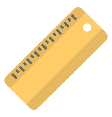 Bir santimetre ölçek ölçme 