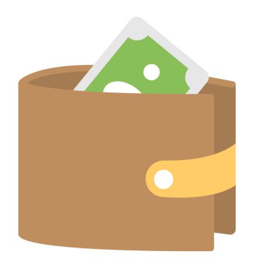  Bir cüzdan Doları banknot tam 