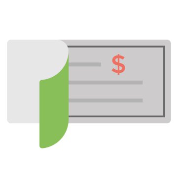 Dolar işareti olan bir açık çek defteri 