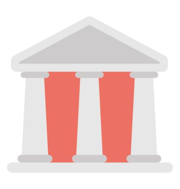 Banka Binası sembolü tasvir eden yapı bir sütun