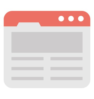 Basit tarzı Web sitesi düzen sayfası