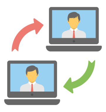 Webchat ile iki kişi iletişim 