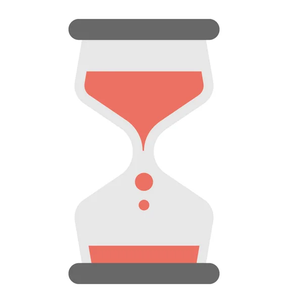 Retro Style Hourglass Concept Time Processing — Stock Vector