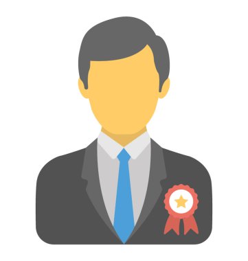 Bir adam en iyi çalışan kavramı sunulması fiyonklu madalya ile