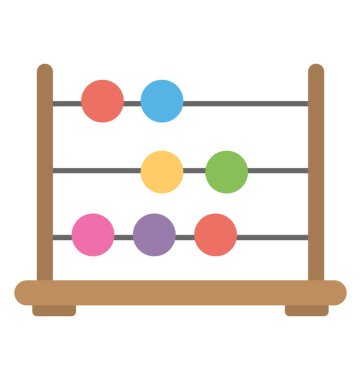 Abacus saymak retro bir çerçeve 