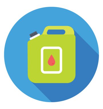 Benzin ile dolu bir kap