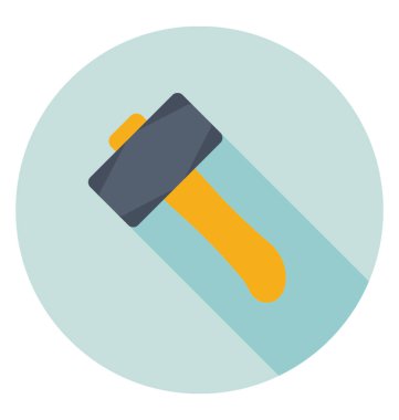 Tamir ve bakım için çekiç simgesi tasarımı 