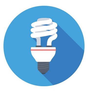 Bir floresan ampul simgesi tasarım