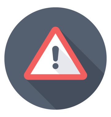 Ünlem işareti, uyarı işareti ile tabela