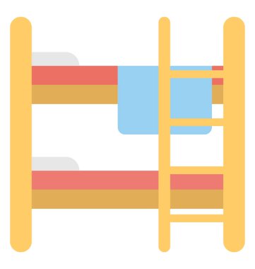 Çocuk odası için basit ranza 