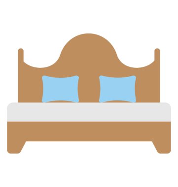 Kraliçe çift yatak yatak örtüsü ve iki yastık ile 