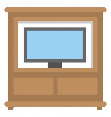 Ahşap tv arabası veya birim 