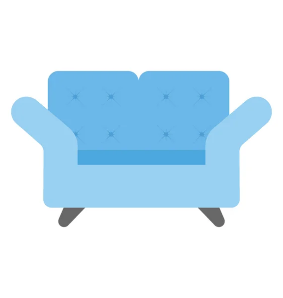 Confortable Conception Style Ancien Siège Canapé Simple — Image vectorielle
