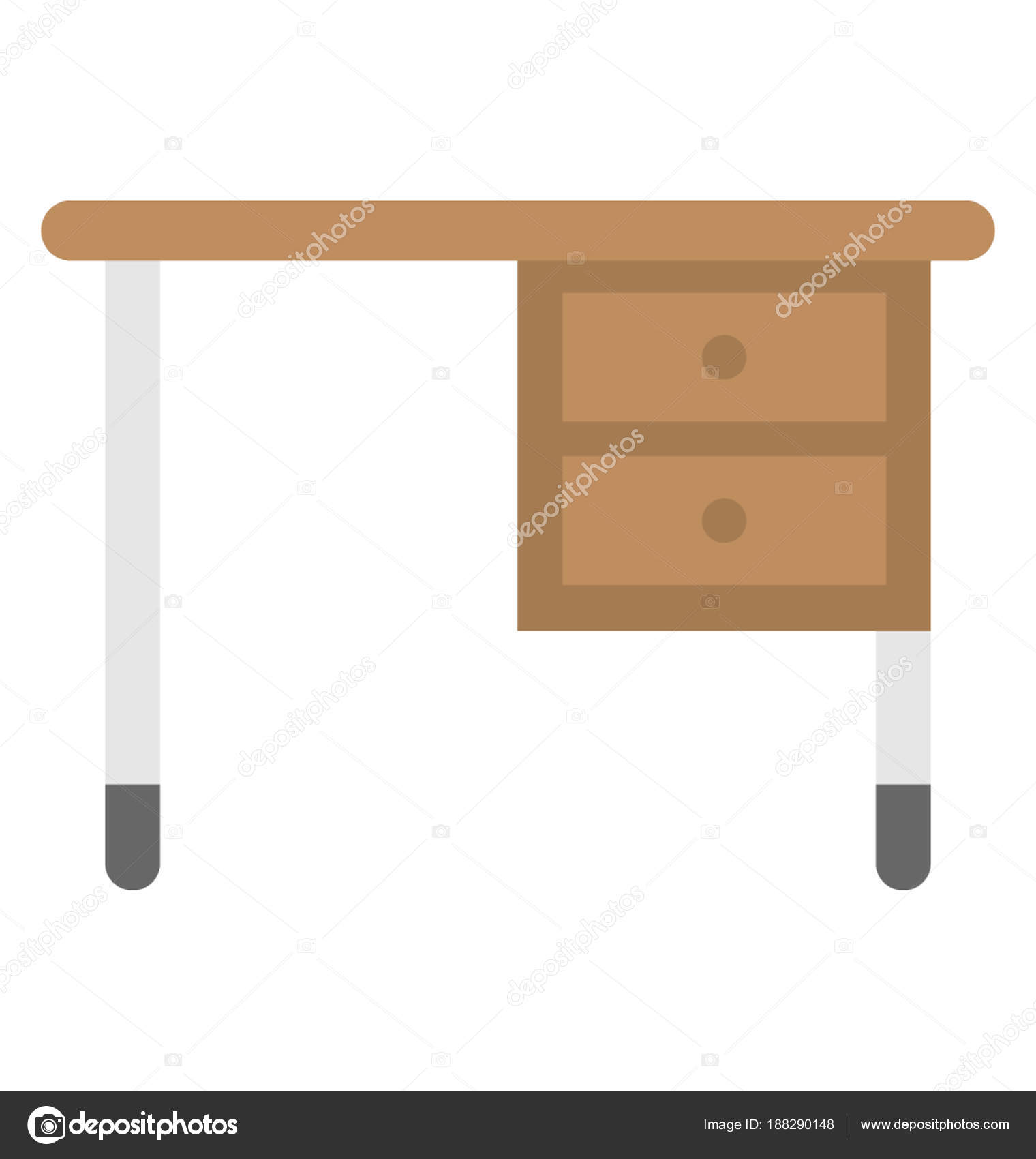 Study Desk Storage Drawers Stock Vector Creativestall 188290148 Study Desk Storage Drawers Stock Vector