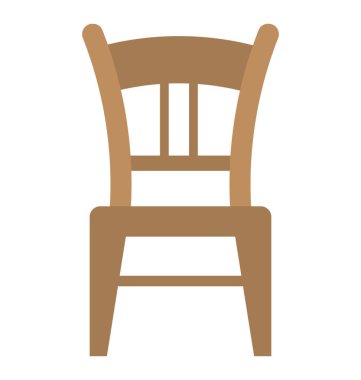 Ahşap bir kolsuz sandalye 