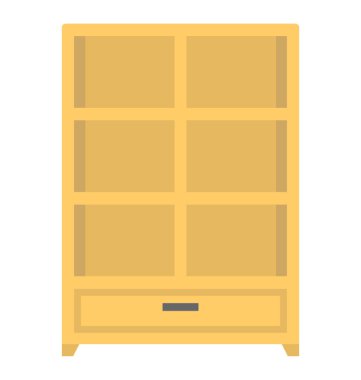 Ahşap çanak çömlek birimi düz tasarım simgesi 