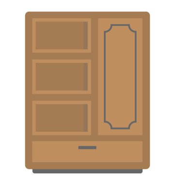 Çekmeceleri ve dolapları ile ahşap dolap