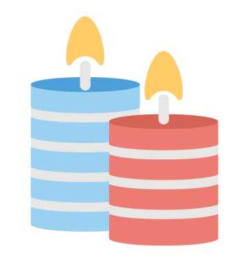 İki mum yanan romantizm sembolü olarak kabul