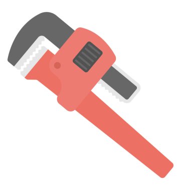 Boru montaj için kullanılan bir İngiliz anahtarı 