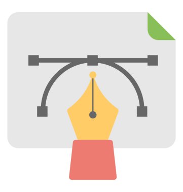 Grafik tasarımı, Illustrator için Kalem aracını 