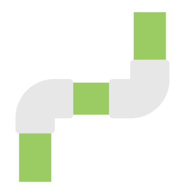 Düz simgesi tasarım su boru hatları 