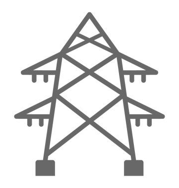 Bir genel gider güç hattı desteklemek için kullanılan elektrik Kulesi