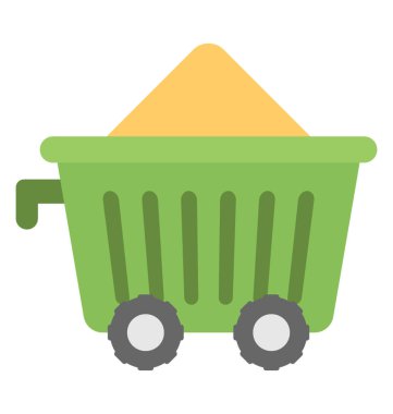 A benim kum veya çimento dolu sepeti