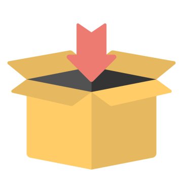 Aç kutusuna kavramı açma oklu 