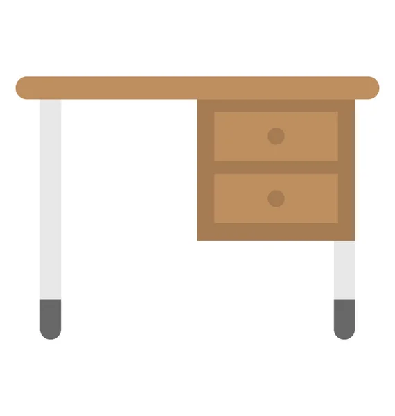 书桌与储物抽屉 — 图库矢量图片
