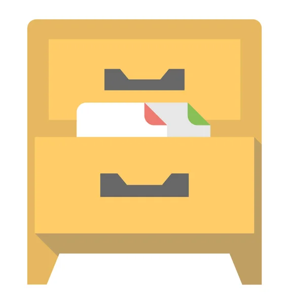 木箱用来储存文件和其他东西的木箱 — 图库矢量图片