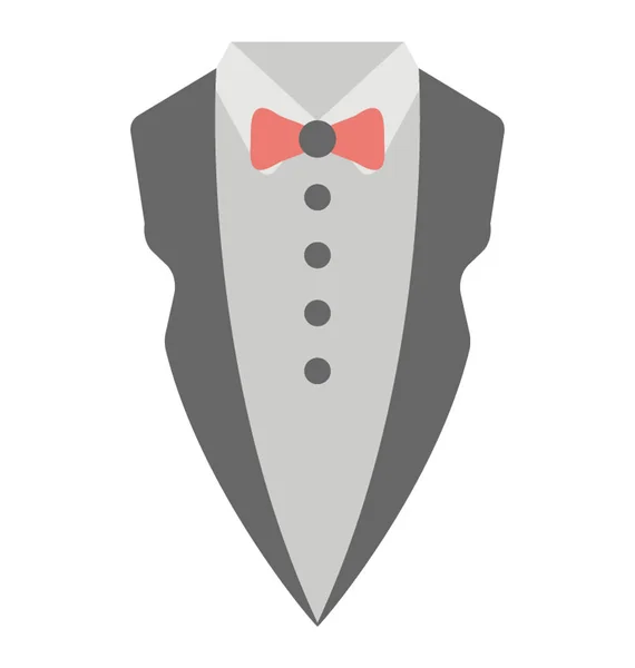 Traje Formal Hombre Esmoquin Para Ocasiones Especiales — Vector de stock