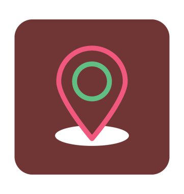 harita pin vektör simgesi