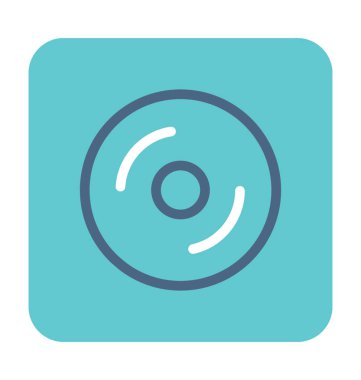 CD renkli vektör simgesi