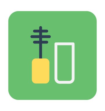 Maskara renkli vektör simgesi