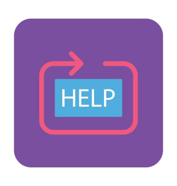 Yardım Merkezi vektör simgesi