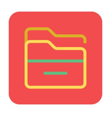 klasör renkli vektör simgesi