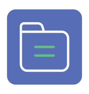 klasör renkli vektör simgesi