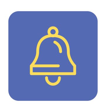 Bell renkli vektör simgesi