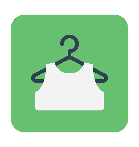 Cloth Hanger Vector Icon — Stock Vector