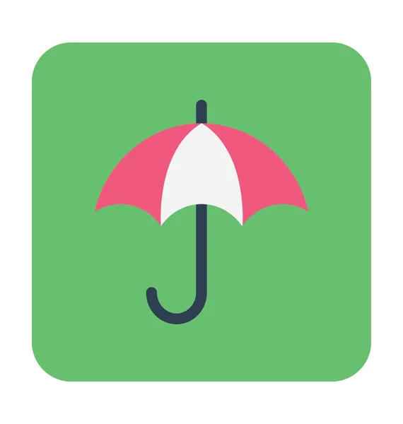 Umbrella Colored Vector Icon — Stock Vector