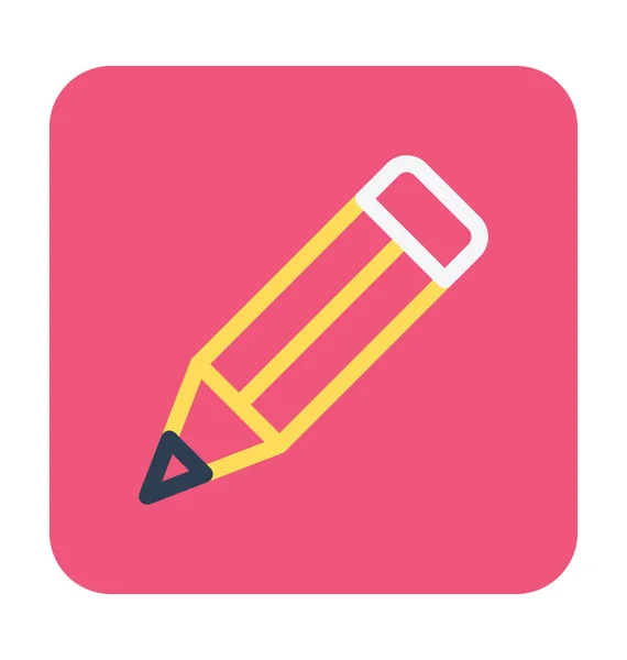 Pencil Colored Vector Icon — Stock Vector