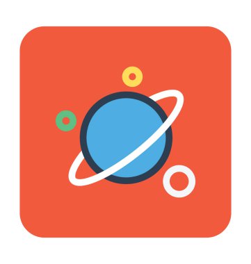 Güneş sistemi vektör simgesi