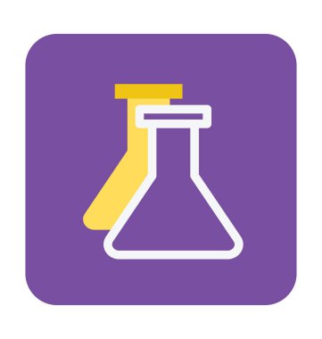 Şişesi renkli vektör simgesi