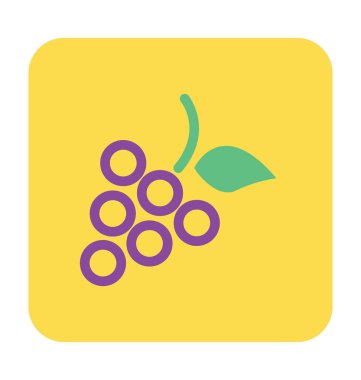 Üzüm renkli vektör simgesi