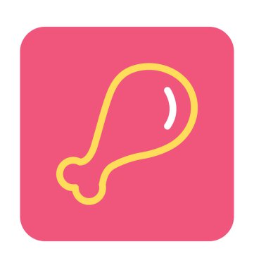 Bacak parçası vektör simgesi