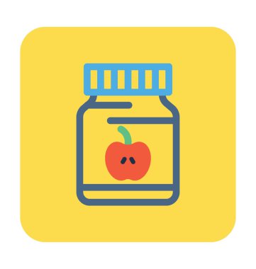 Elma reçeli vektör simgesi