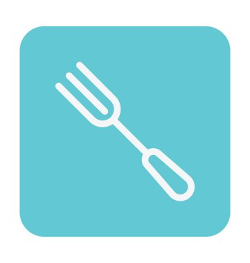 Çatal renkli vektör simgesi